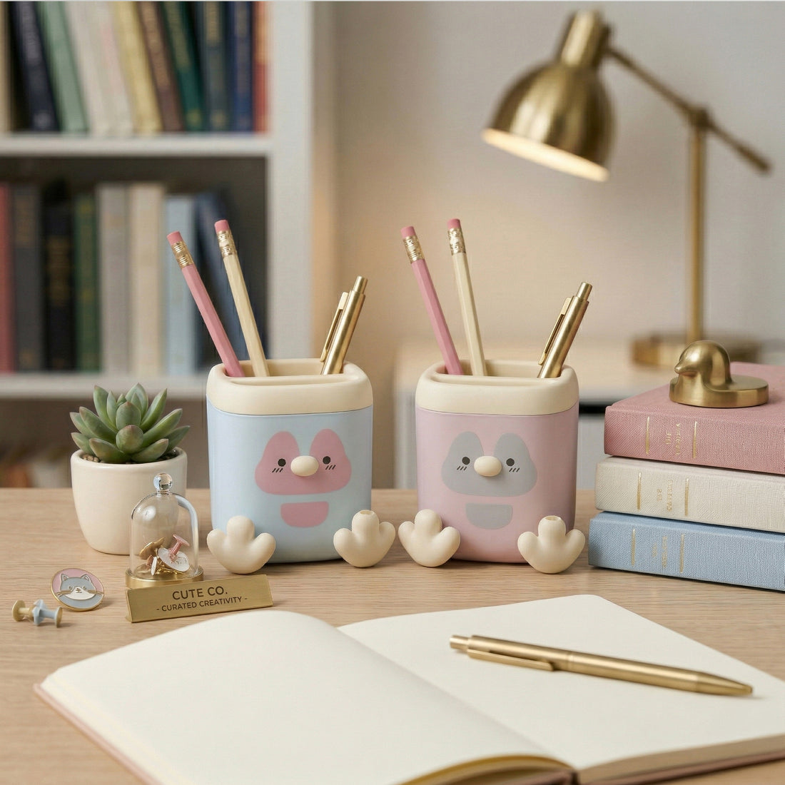 2-in-1 Character Pen Stand & Mechanical Sharpener