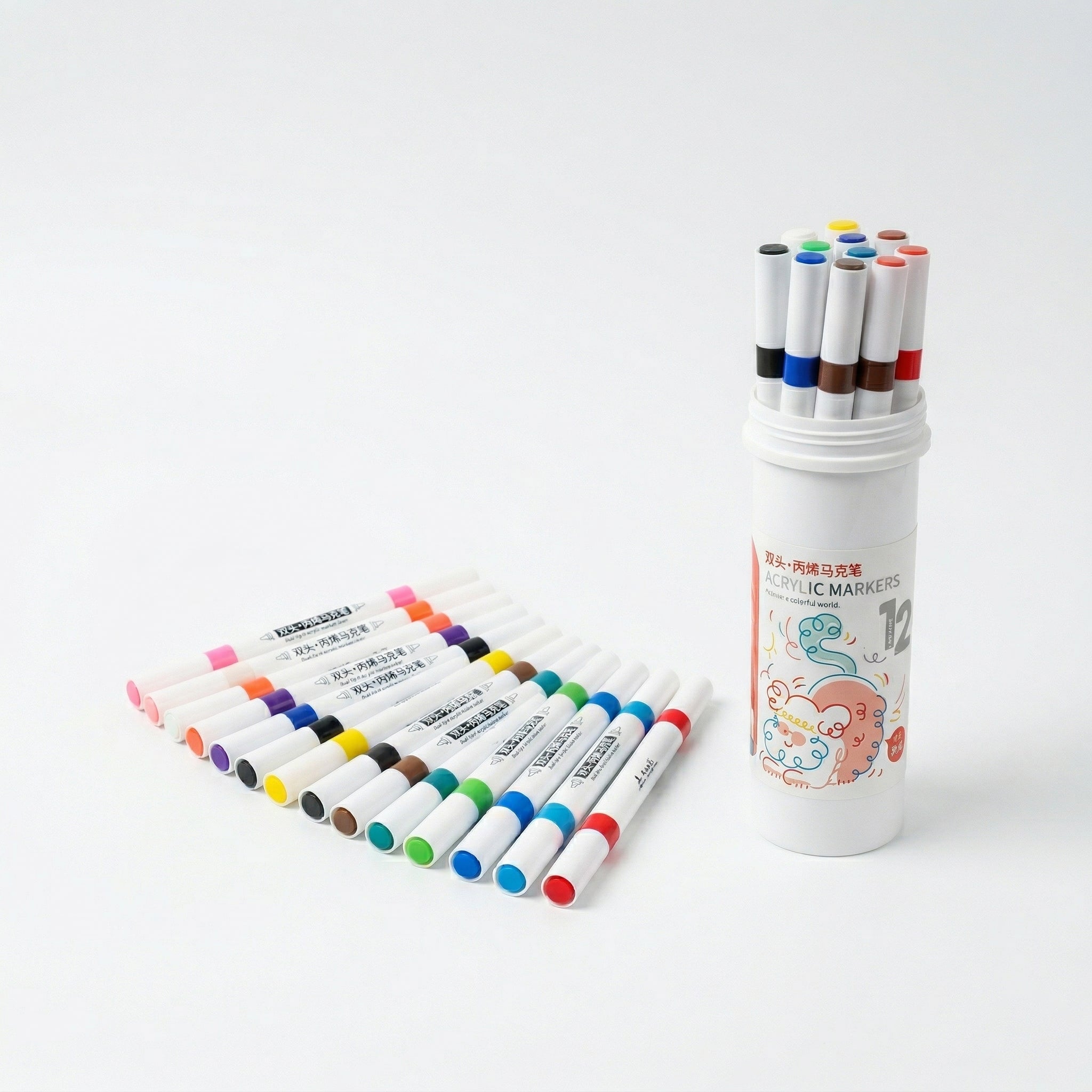 Acrylic Marker - 12 pieces set