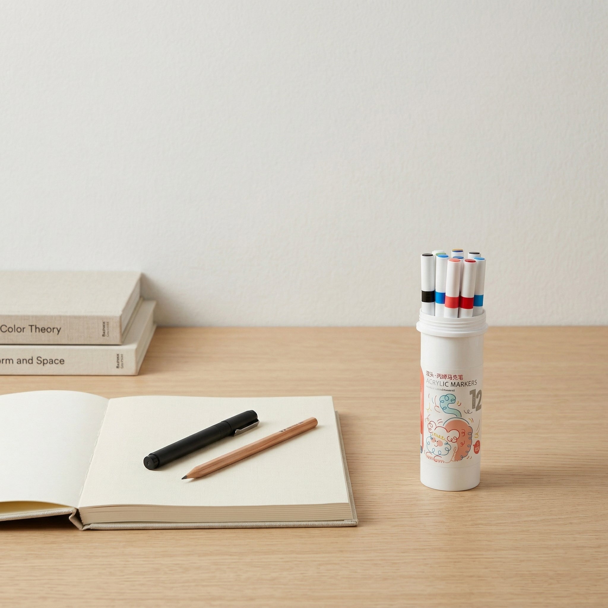 Acrylic Marker - 12 pieces set