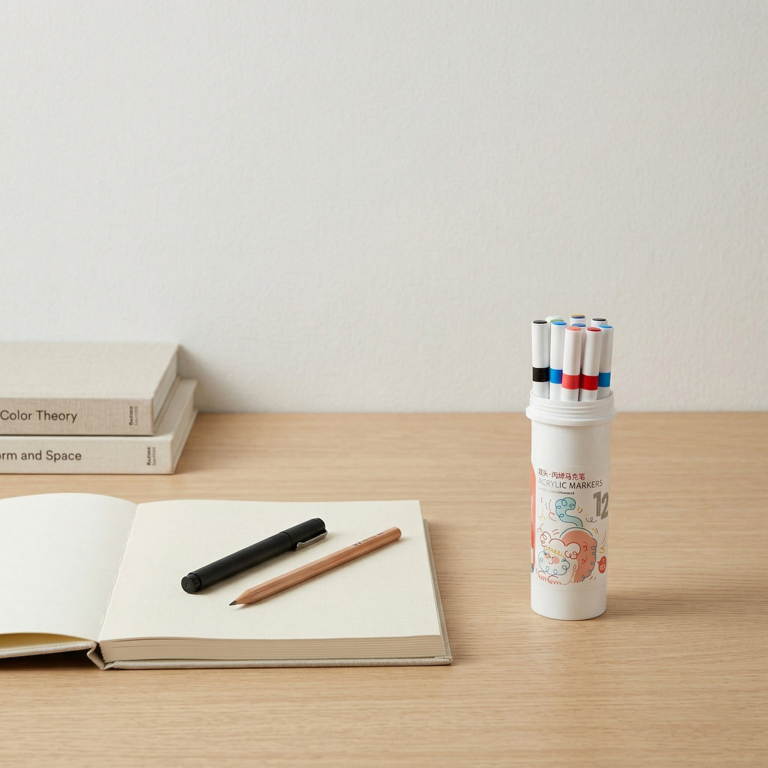 Acrylic Marker - 12 pieces set