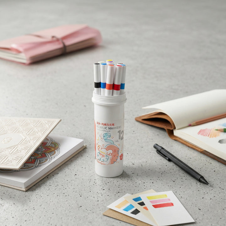 Acrylic Marker - 12 pieces set