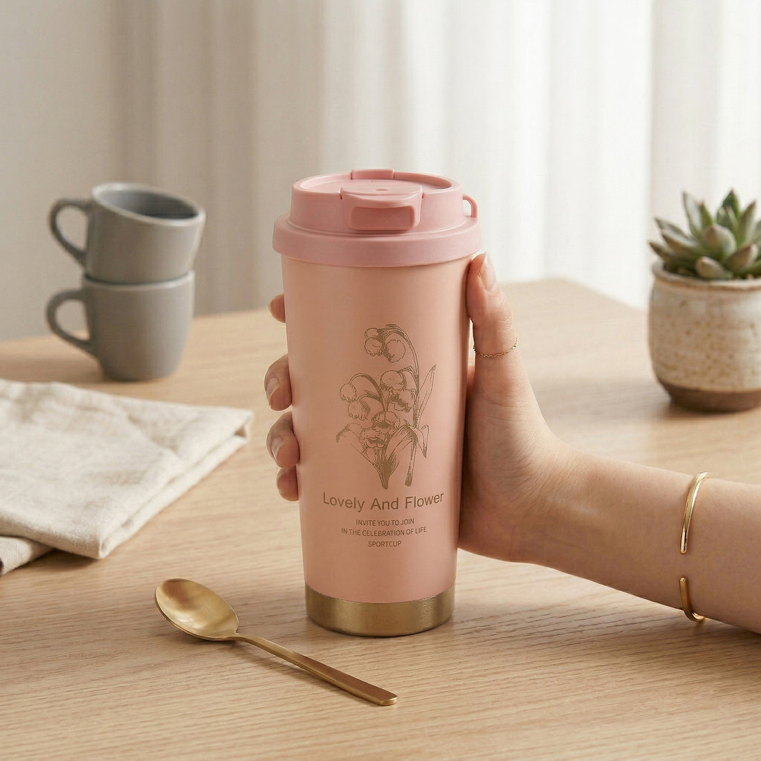 Lily of the Valley Thermal Trumbler