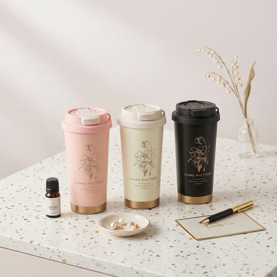 Lily of the Valley Thermal Trumbler