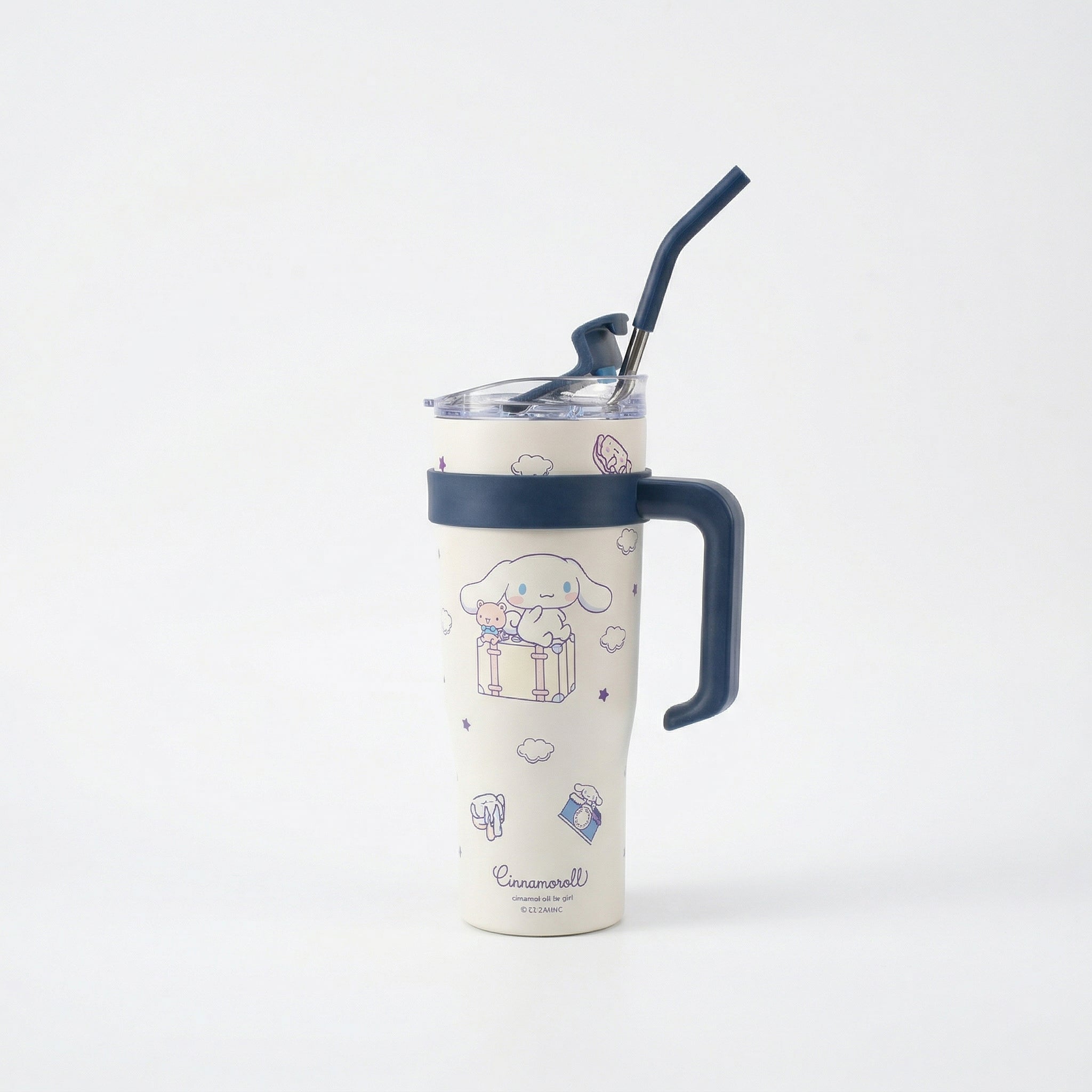 Sanrio Insulated Tumbler with Handle and Straw