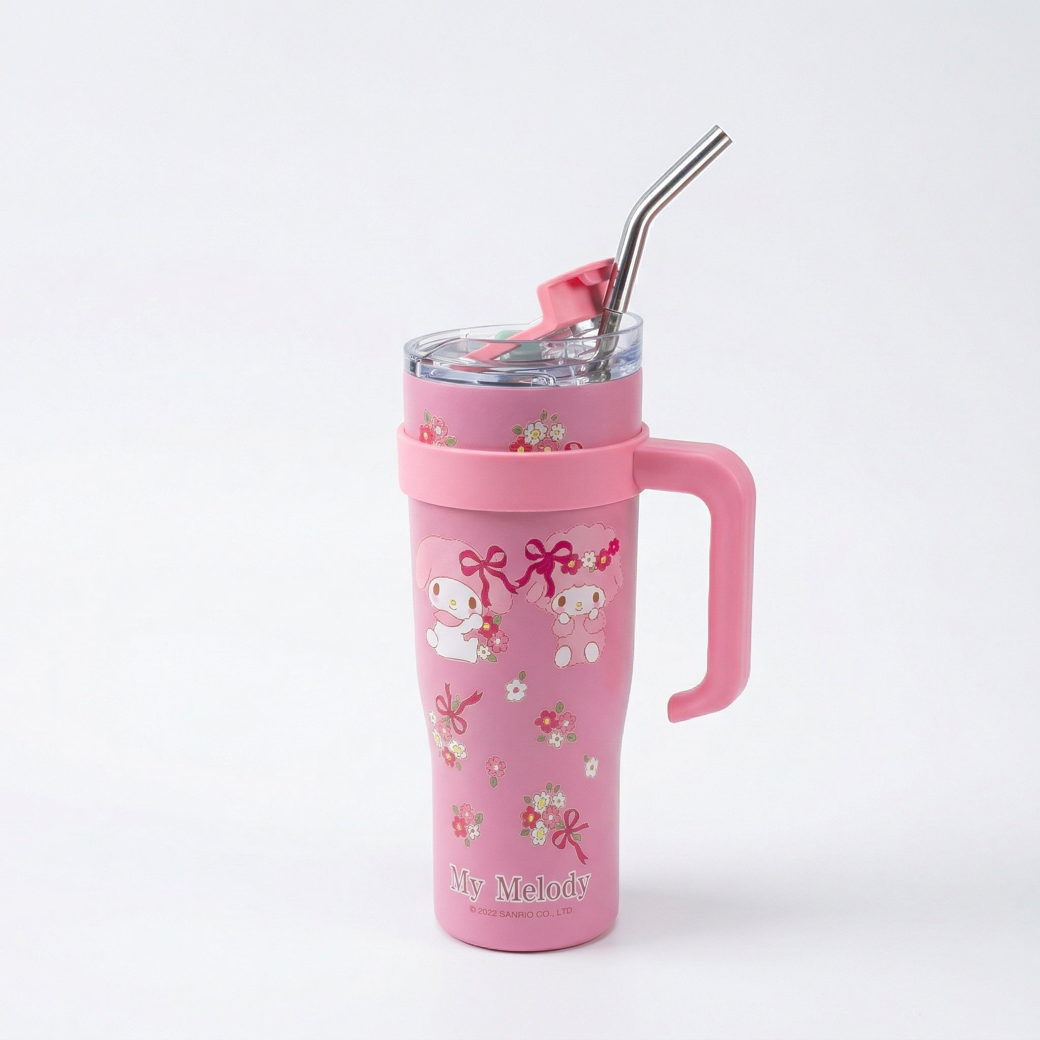 Sanrio Insulated Tumbler with Handle and Straw