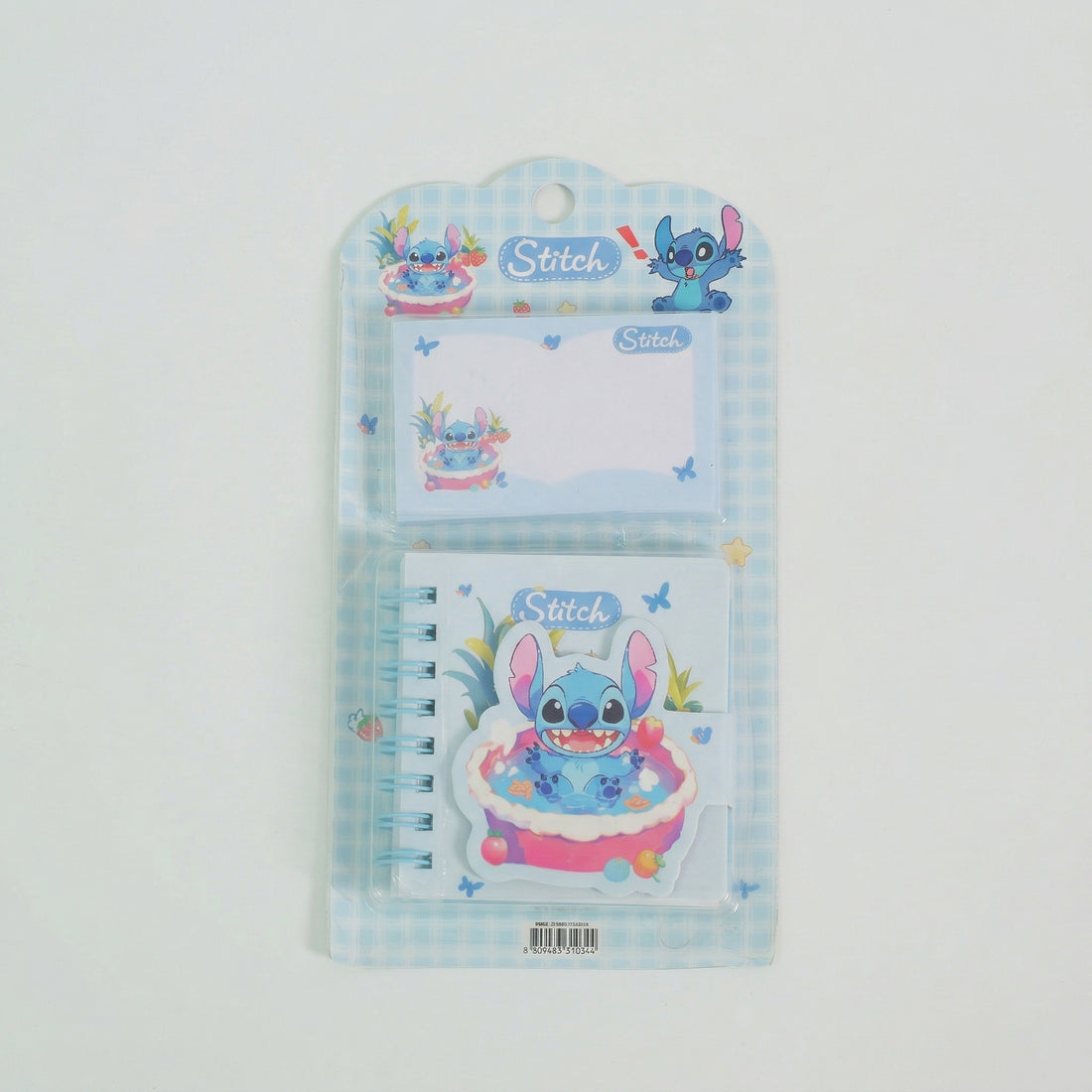 Small stitch notepad with sticky notes